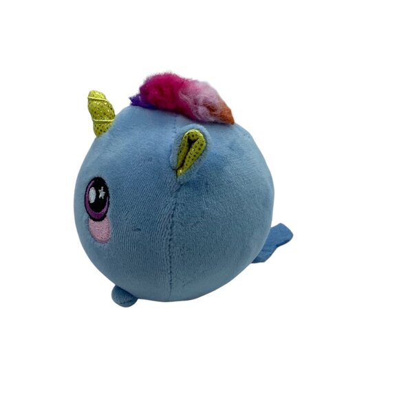 Squeezamals Beatrice Rainbow Unicorn Plush Toy Soft Cuddly Stuffed Animal 4" - Picture 2 of 6